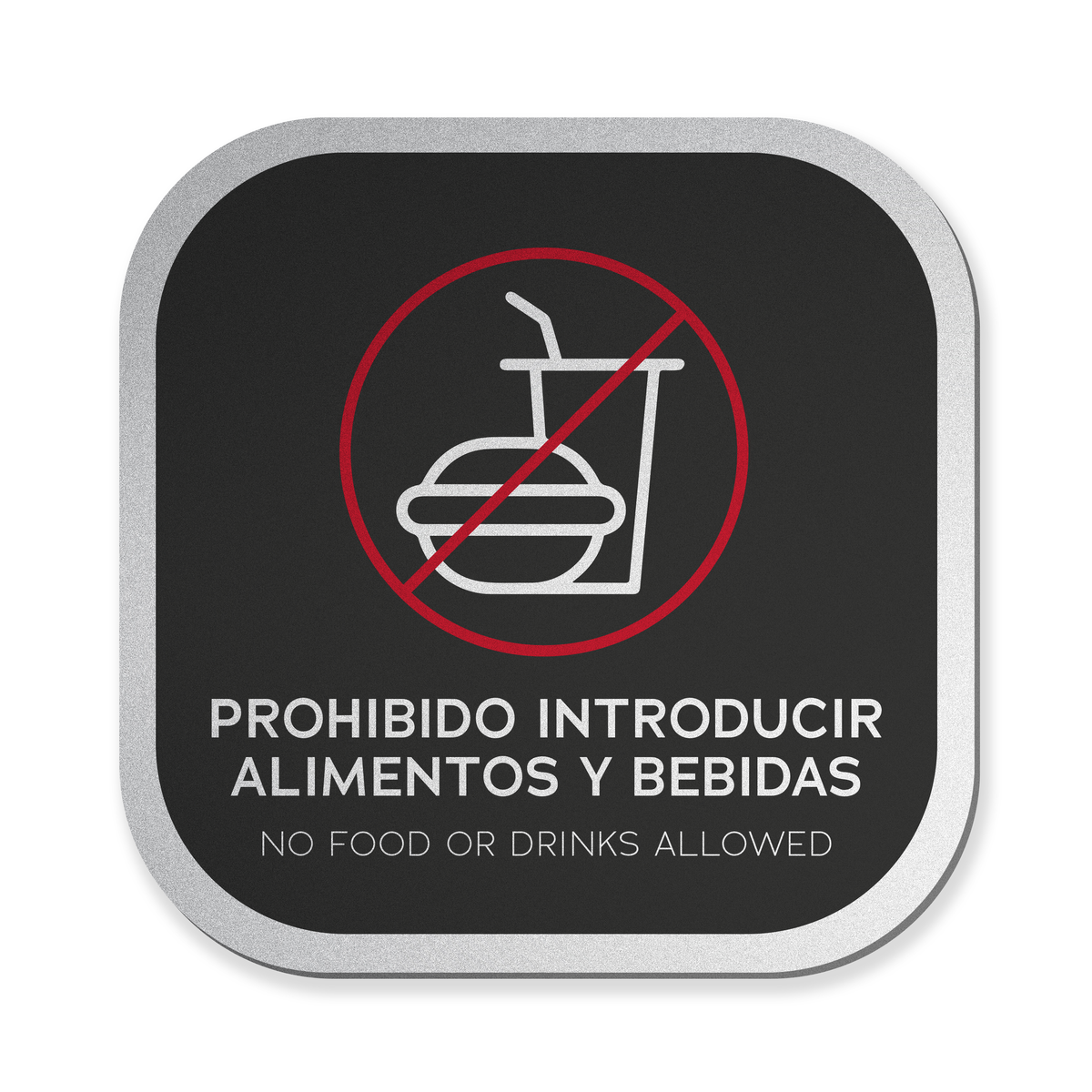 Señalética Prohibido alimentos Alulux