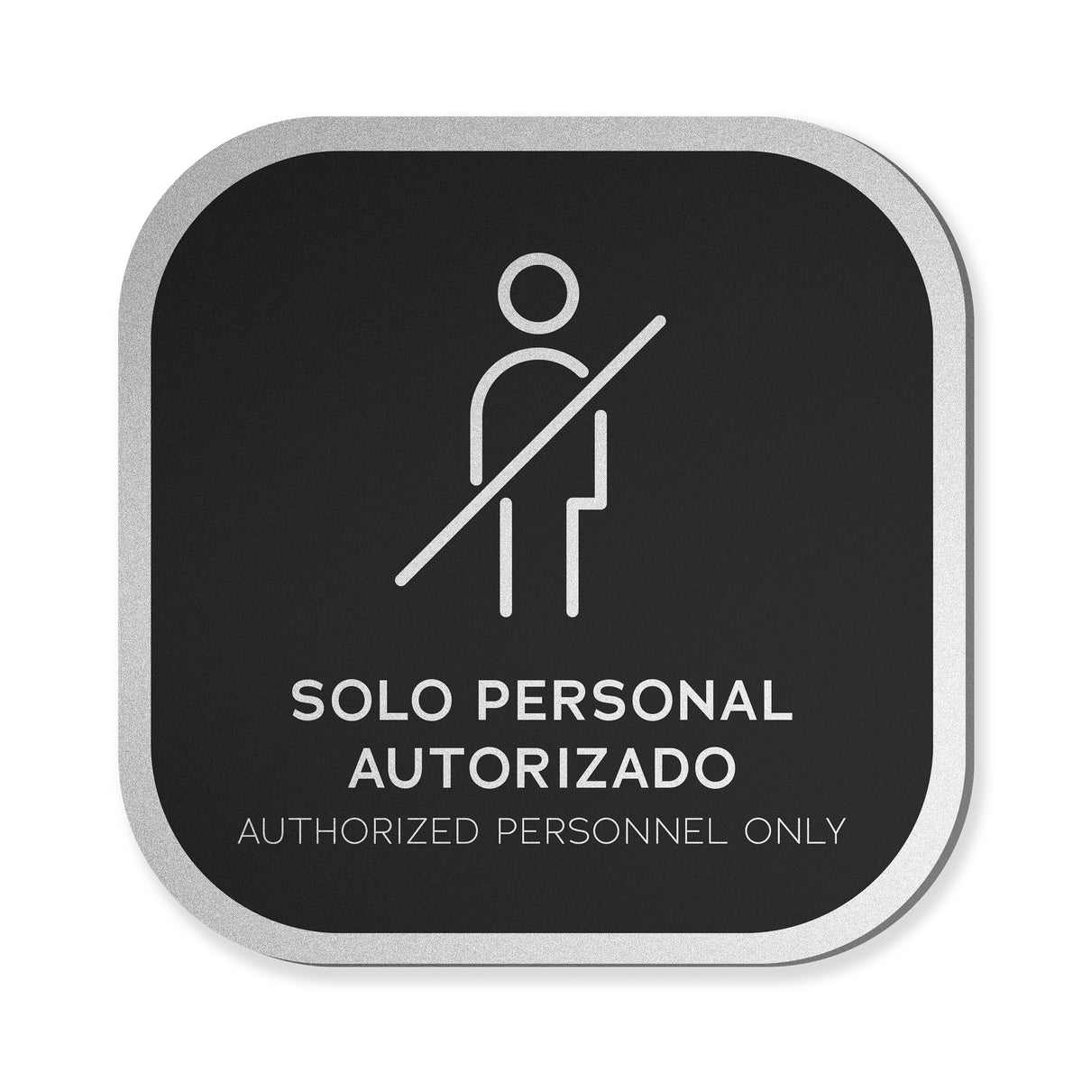 Señalética Solo personal Alulux