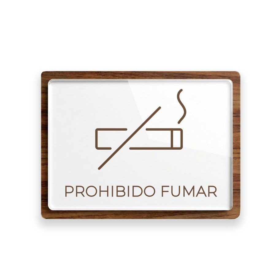 Señalética Prohibido Fumar Woodlux