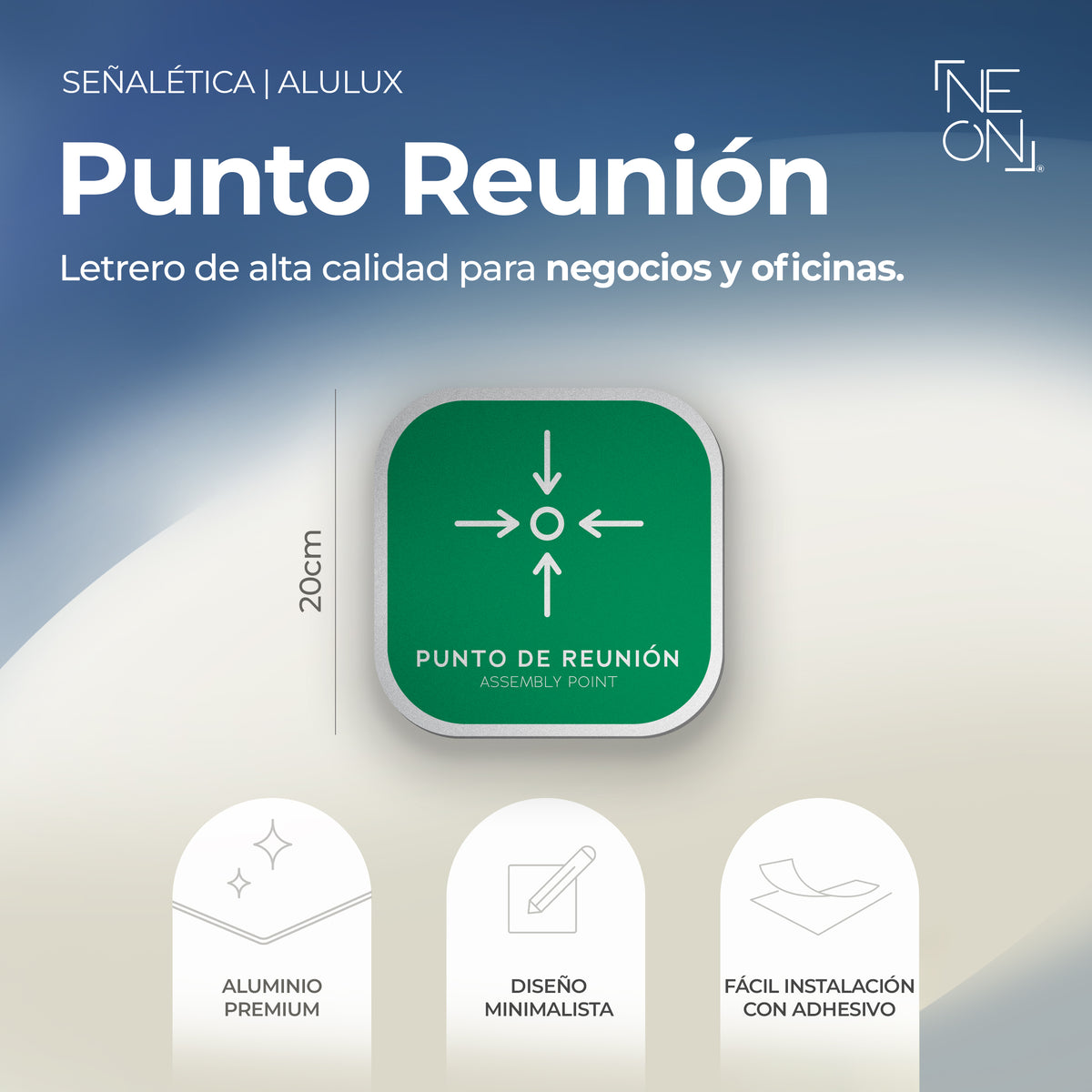 Señalética Punto de Reunión Alulux