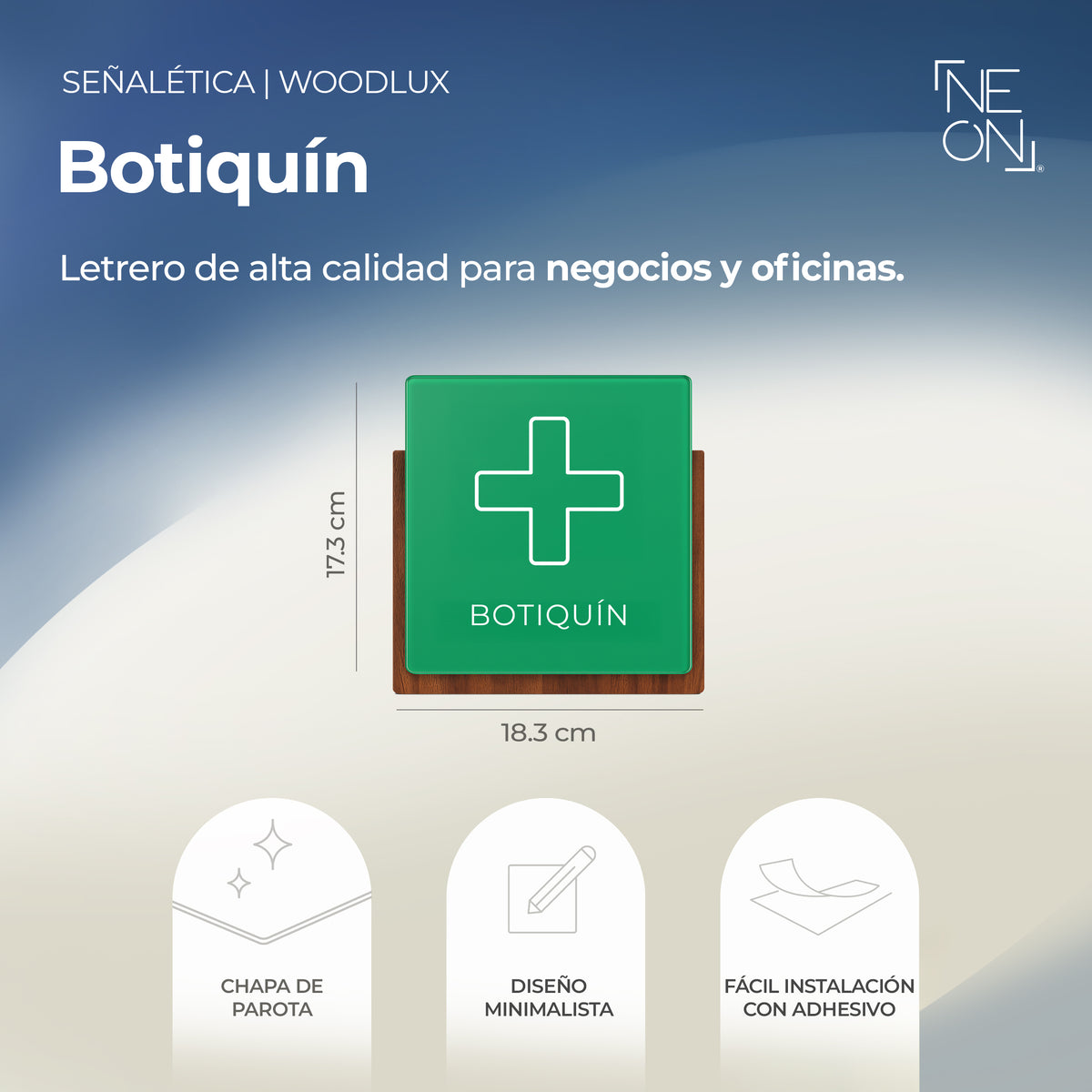 Señalética Botiquín Woodlux
