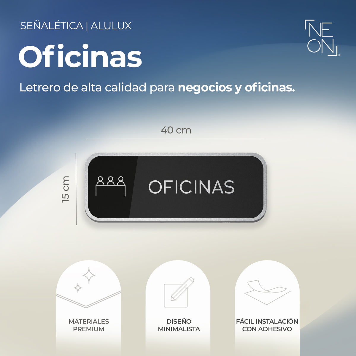 Señalética Oficinas Alulux