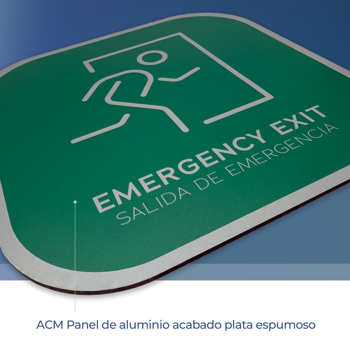 Señalética salida de emergencia Alulux