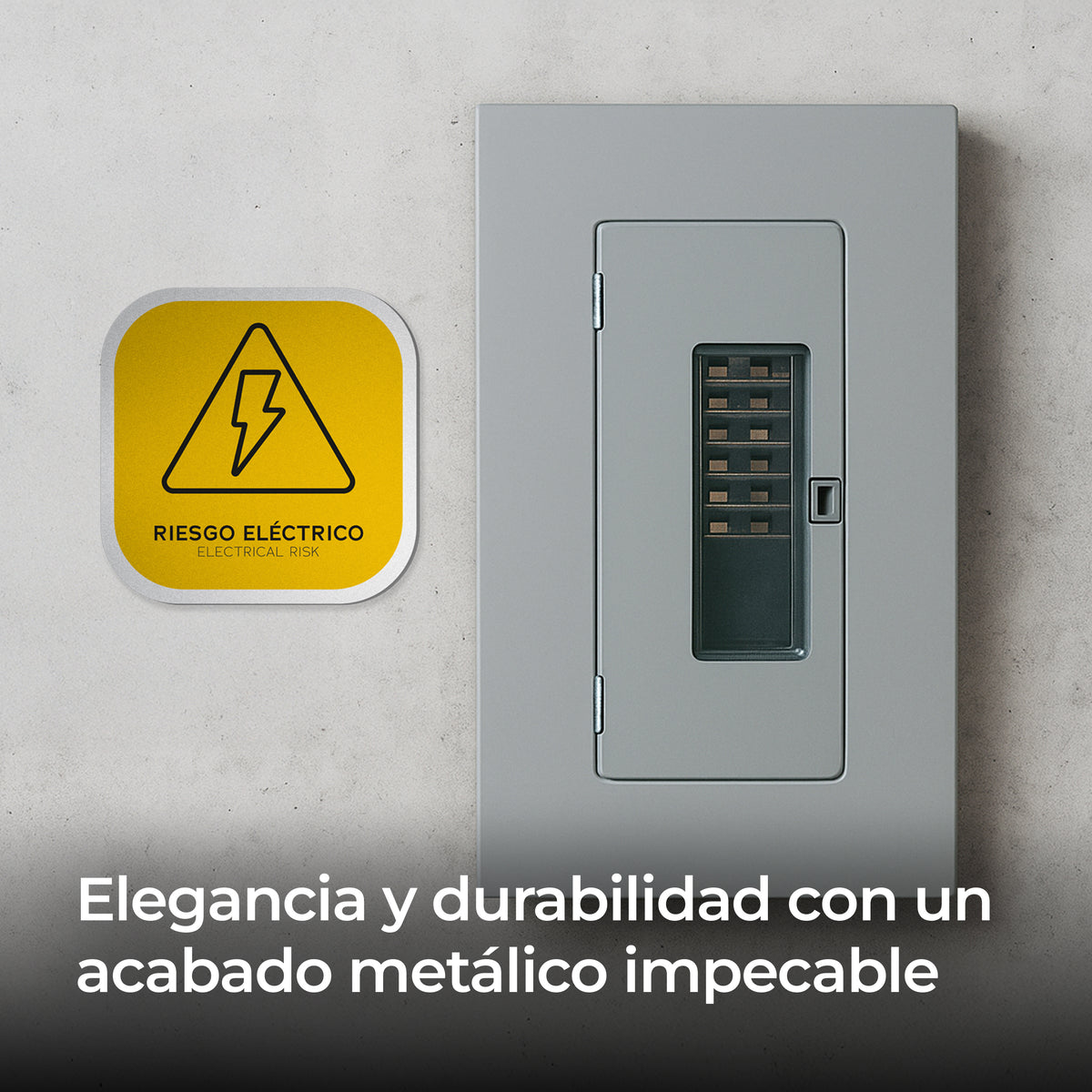 Señalética Riesgo eléctrico Alulux