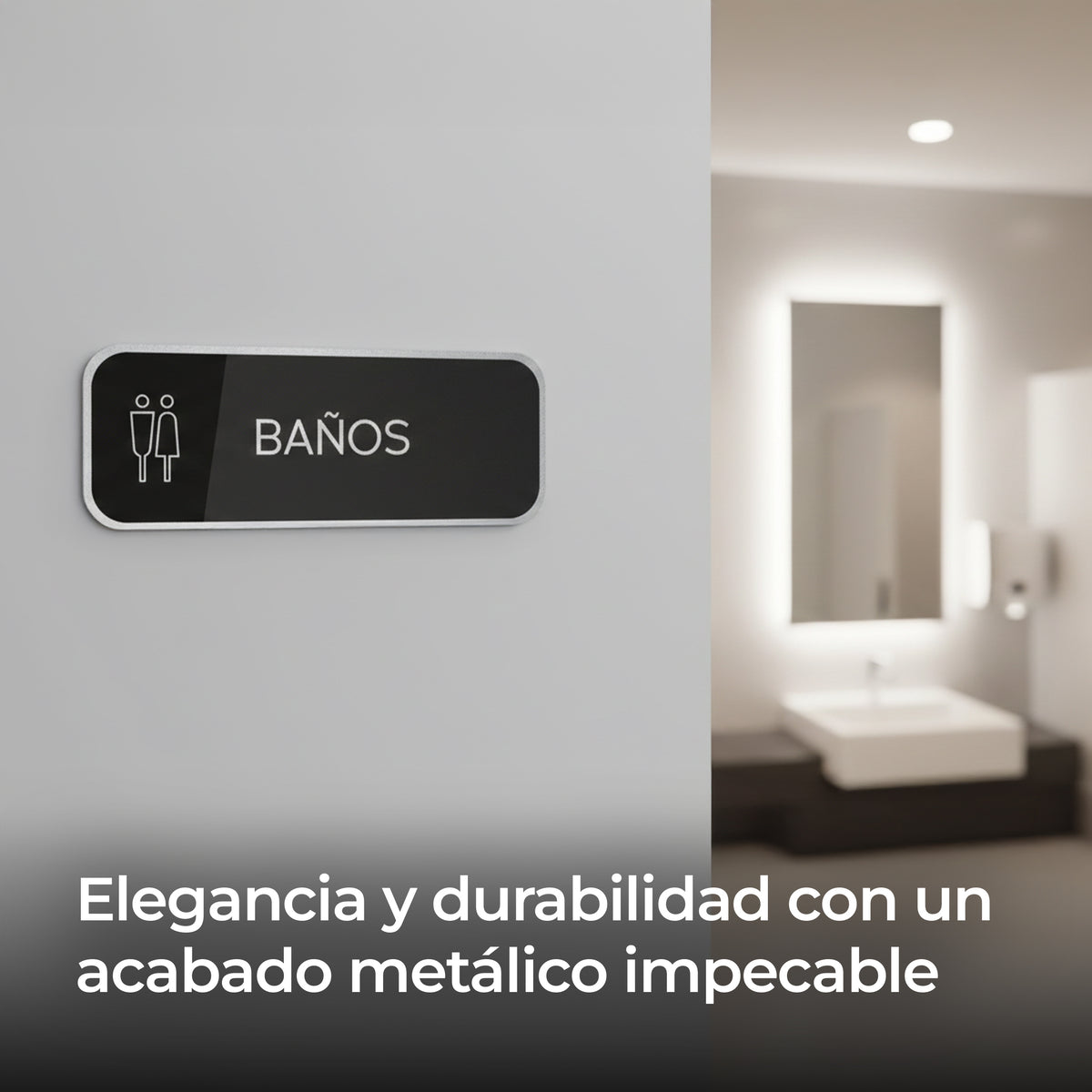 Señalética Baños Alulux