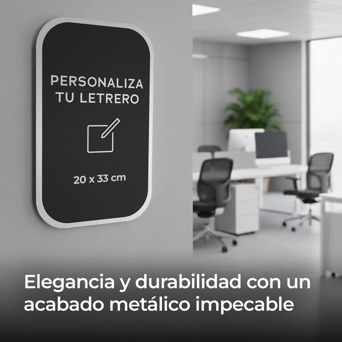 Señalética personalizable Alulux mediano