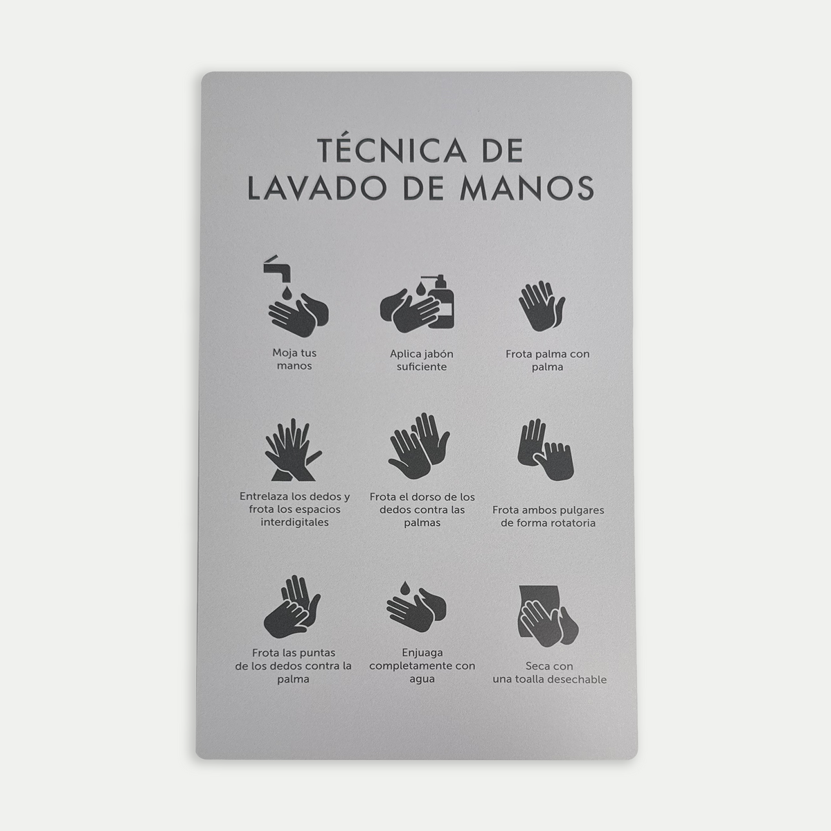Señalética Lavado de manos Polilux