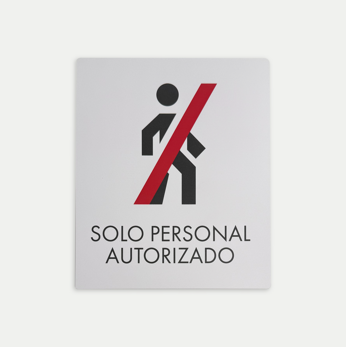Señalética Solo Personal Polilux