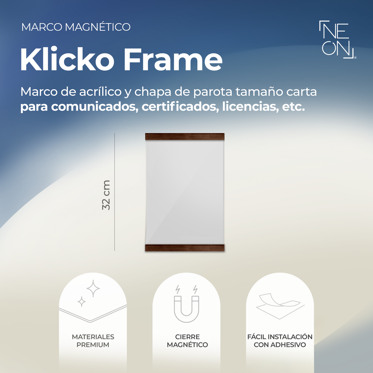 Portahojas tamaño carta Klicko