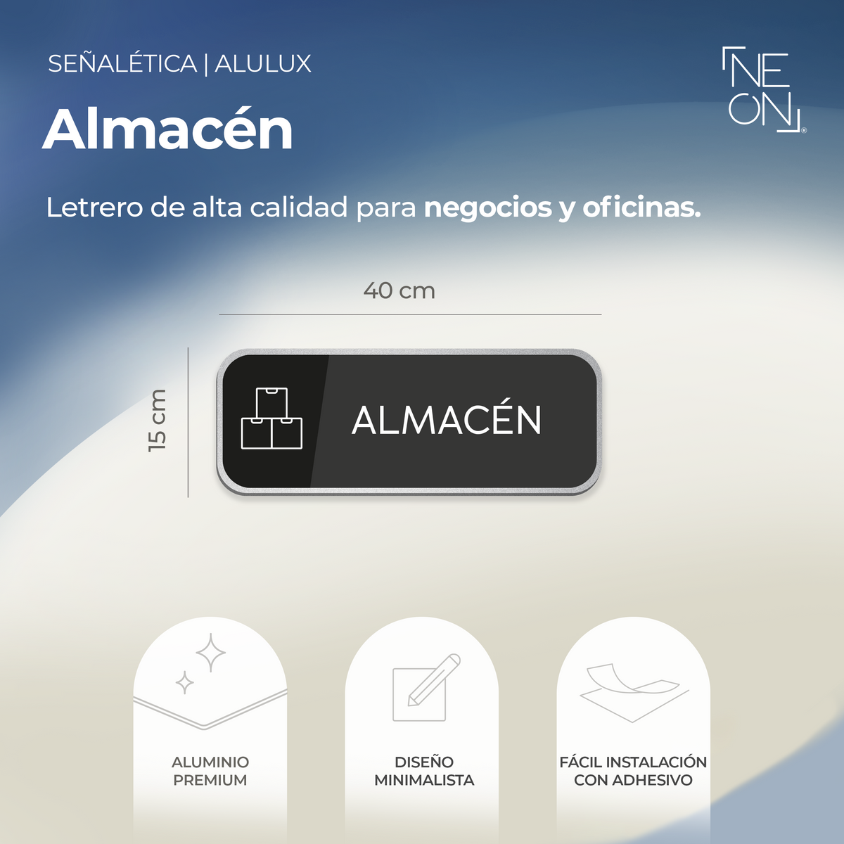 Señalética Almacén Alulux
