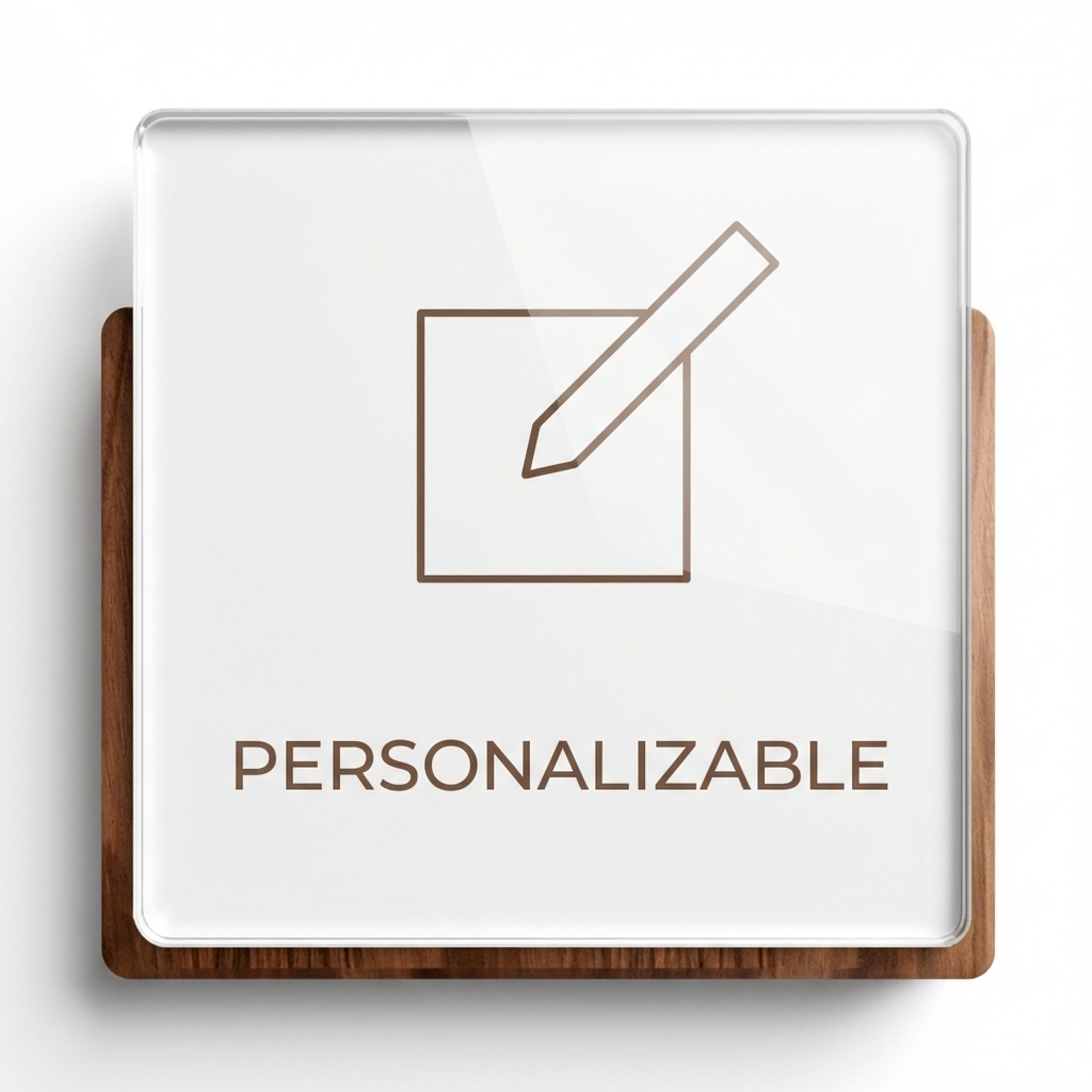 Señalética Personalizado Woodlux Mediano