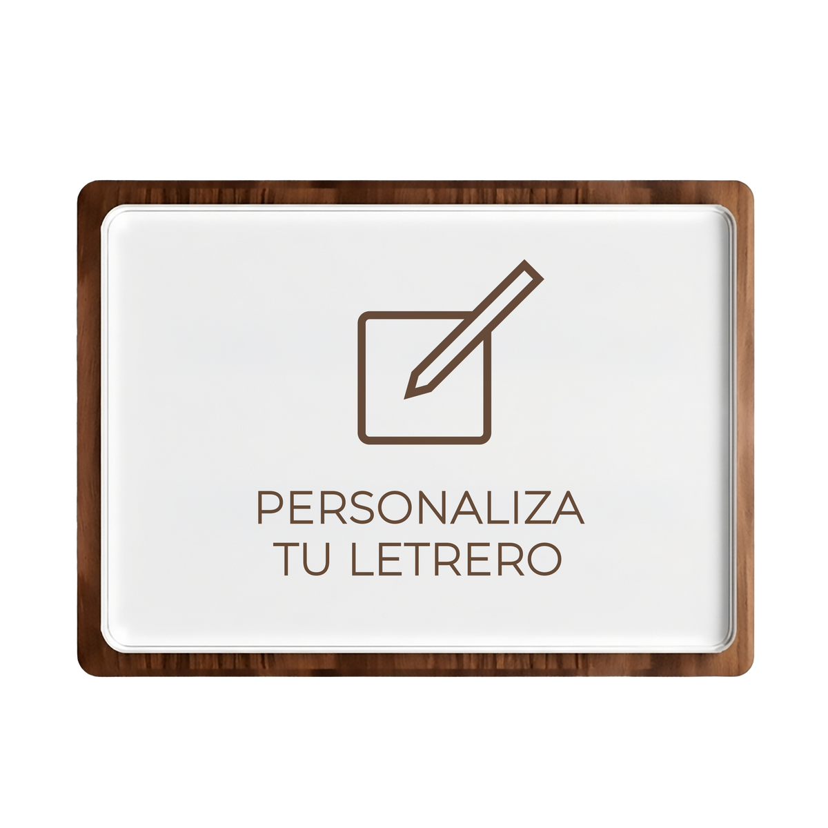 Señalética Personalizado Woodlux Chico