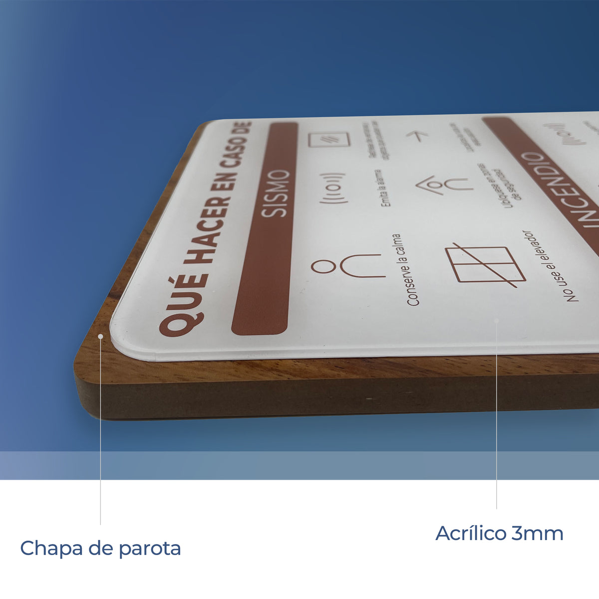 Señalética Lavado de Manos Woodlux