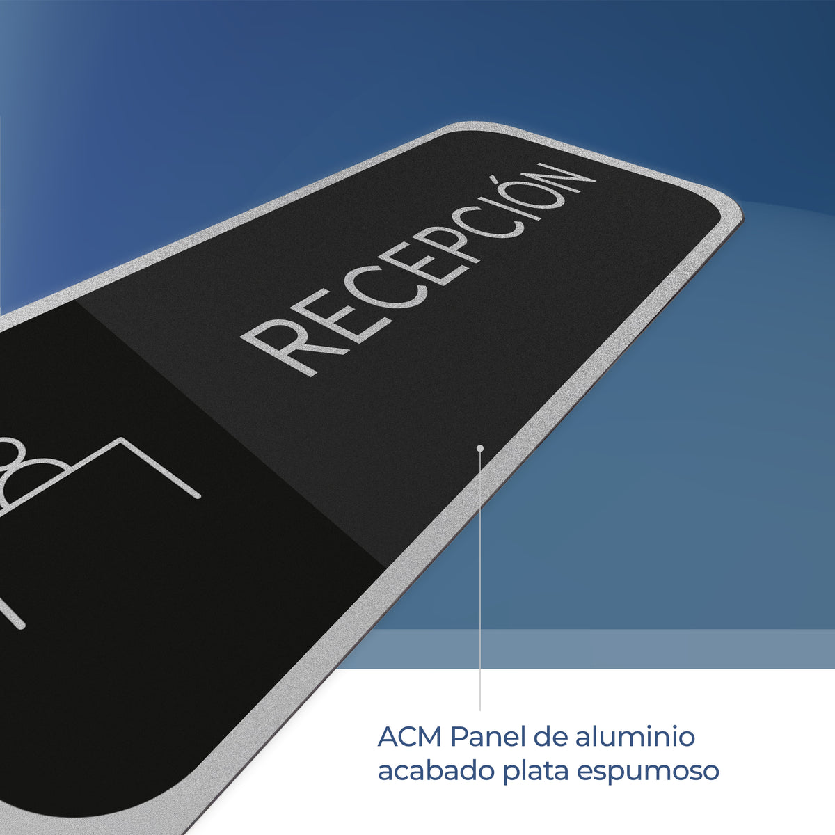 Señalética Recepción Alulux