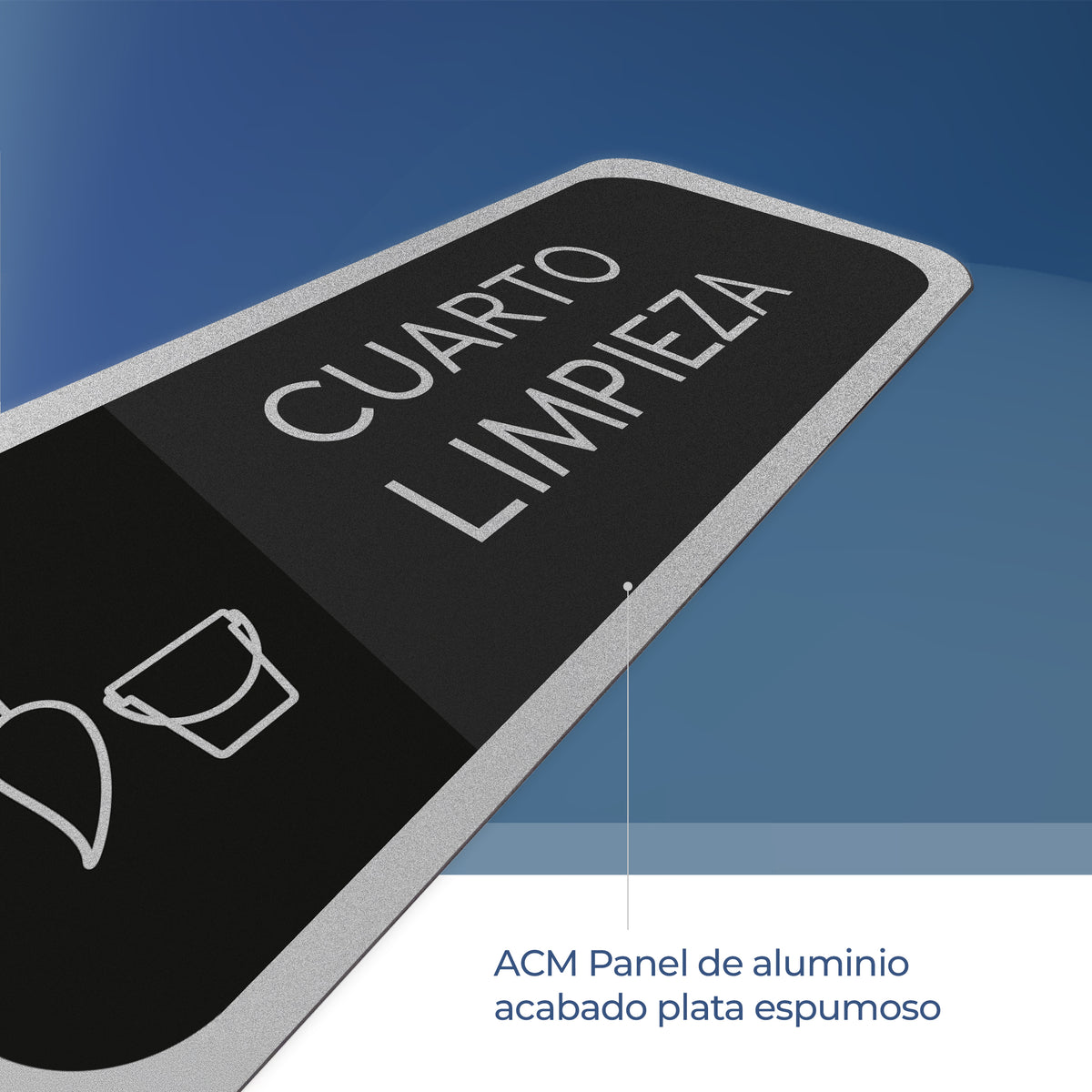 Señalética Cuarto Limpieza Alulux