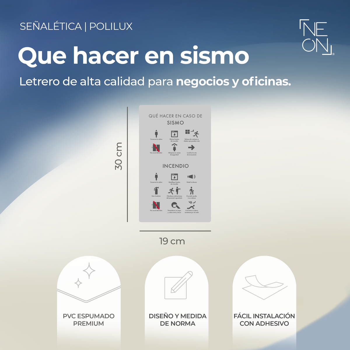Señalética No se discrimina Polilux