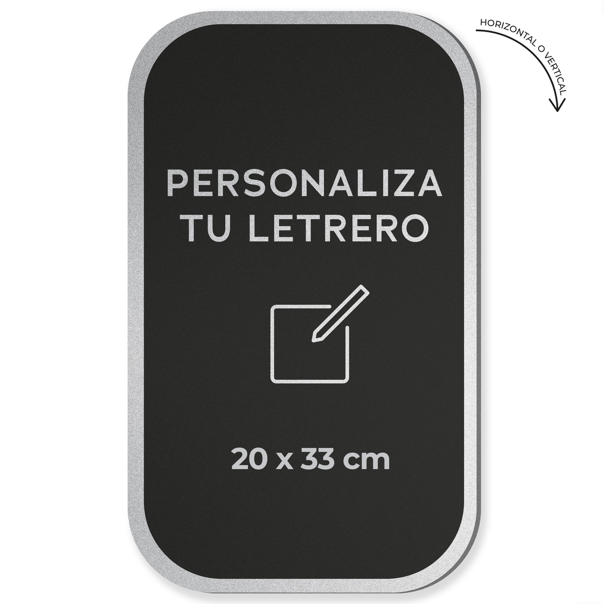 Señalética personalizable Alulux mediano