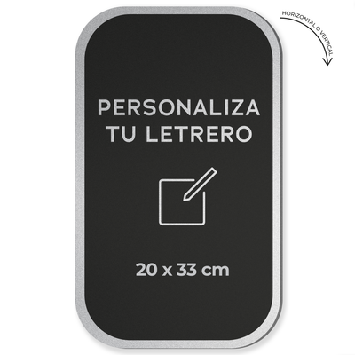 Señalética personalizable Alulux mediano