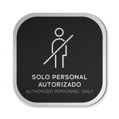 Señalética Solo personal Alulux