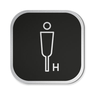 Señalética sanitarios hombre Alulux