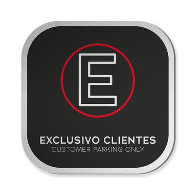 Señalética Estacionamiento clientes Alulux