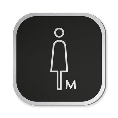 Señalética sanitarios mujer Alulux