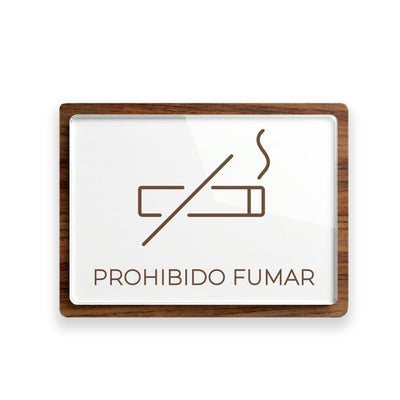 Señalética Prohibido Fumar Woodlux