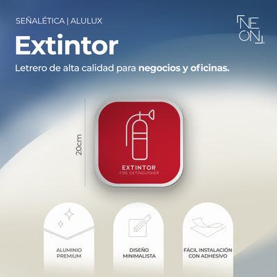 Señalética extintor Alulux