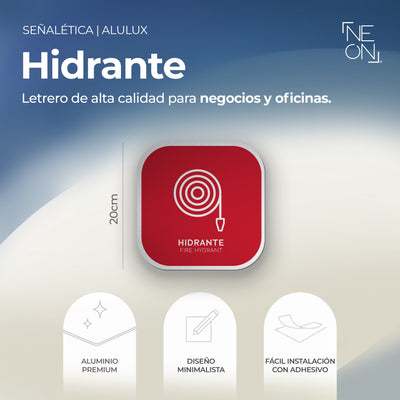 Señalética Hidrante Alulux