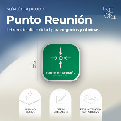 Señalética Punto de Reunión Alulux