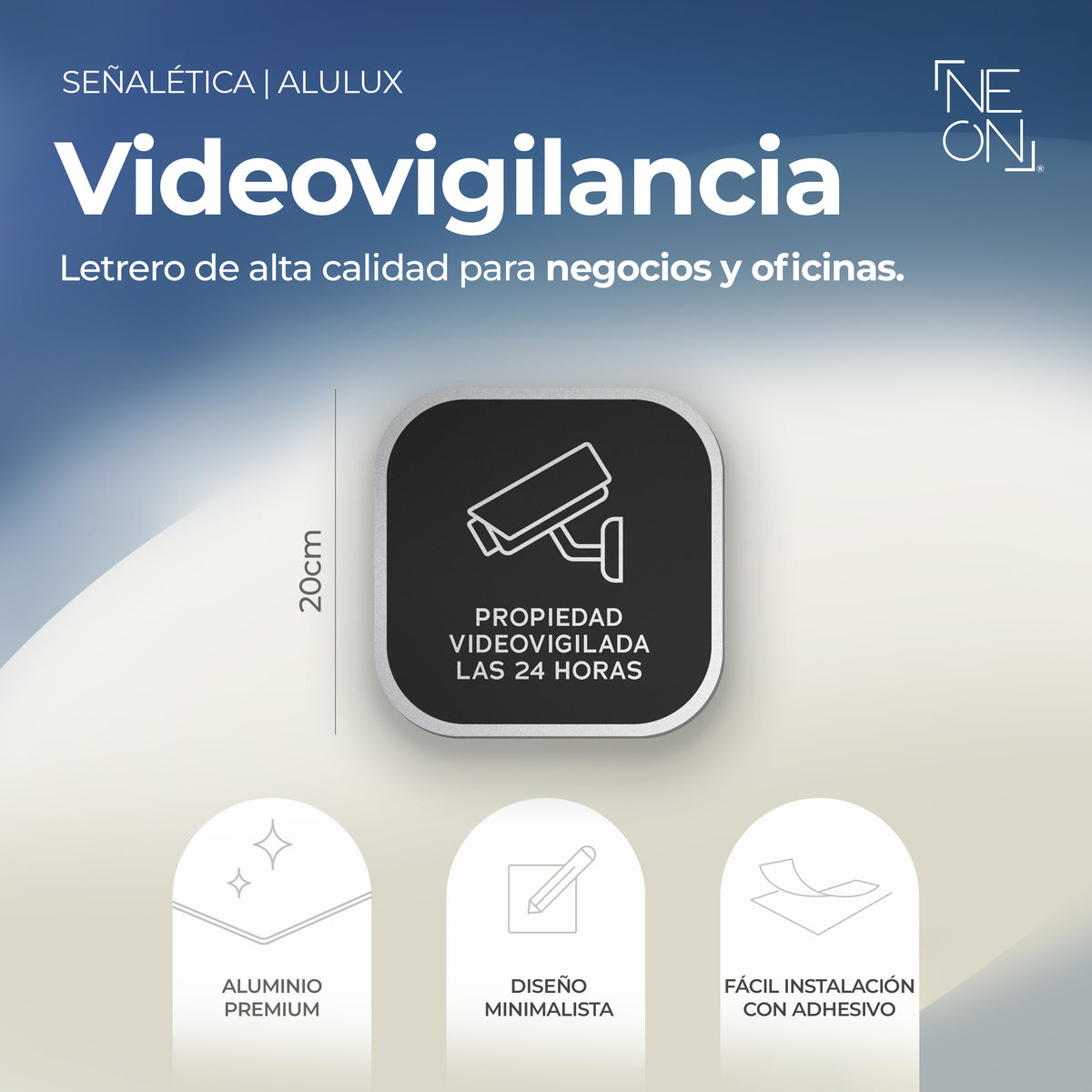 Señalética Videovigilancia Alulux