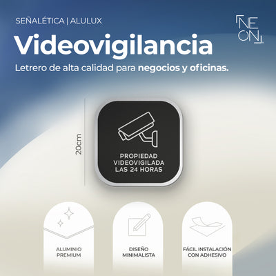 Señalética Videovigilancia Alulux