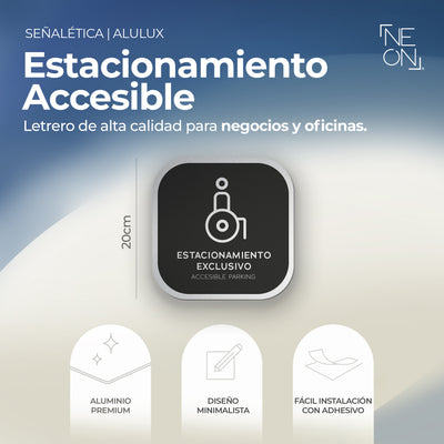Señalética Exclusivo discapacitados Alulux