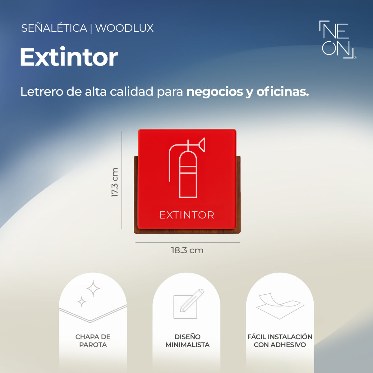 Señalética Extintor Woodlux