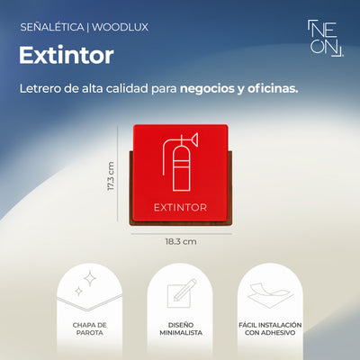 Señalética Extintor Woodlux