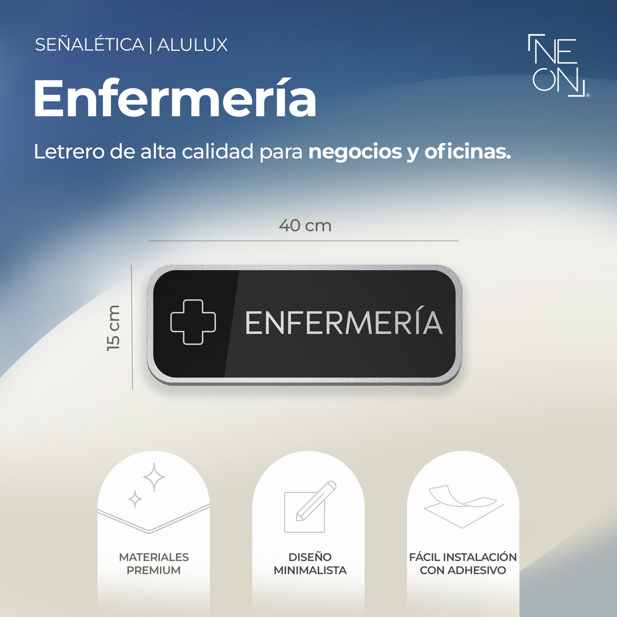 Señalética Enfermería Alulux