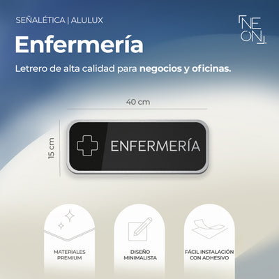 Señalética Enfermería Alulux