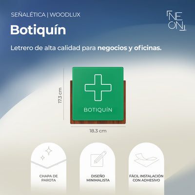 Señalética Botiquín Woodlux