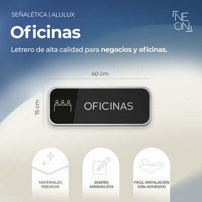 Señalética Oficinas Alulux