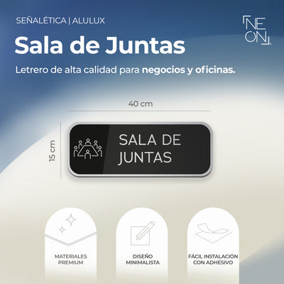 Señalética Sala de Juntas Alulux