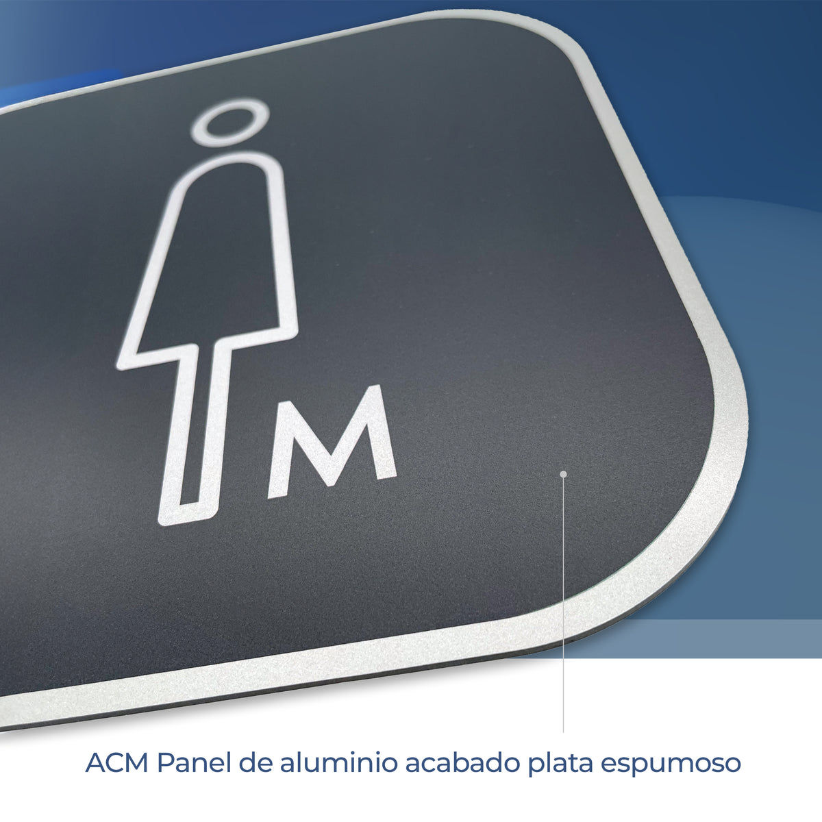 Señalética sanitarios mujer Alulux