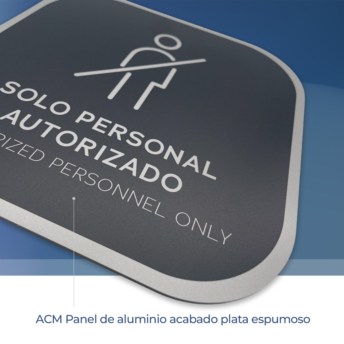Señalética Solo personal Alulux