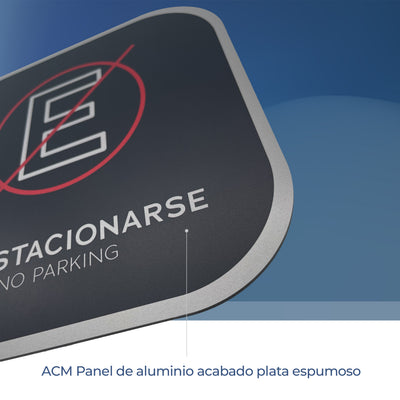 Señalética Estacionamiento clientes Alulux