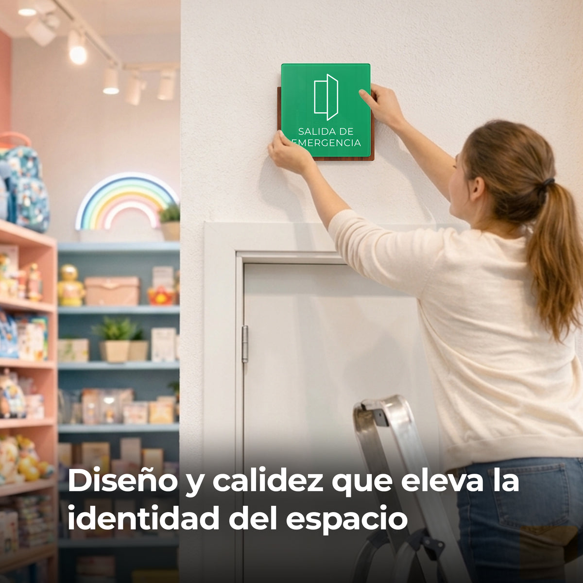 Señalética Alarma Woodlux