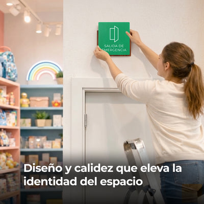 Señalética Alarma Woodlux