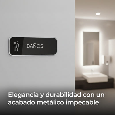 Señalética Baños Alulux