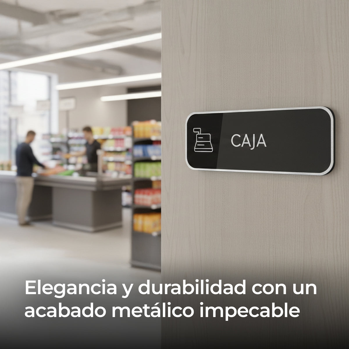 Señalética Caja Alulux