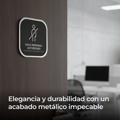 Señalética Solo personal Alulux