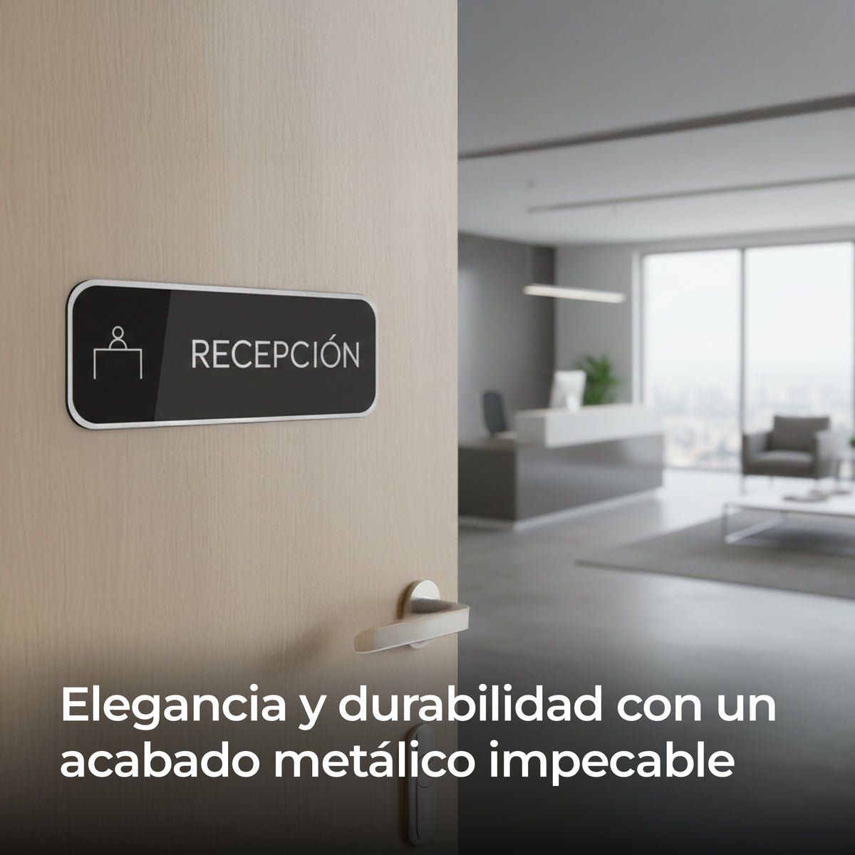 Señalética Recepción Alulux