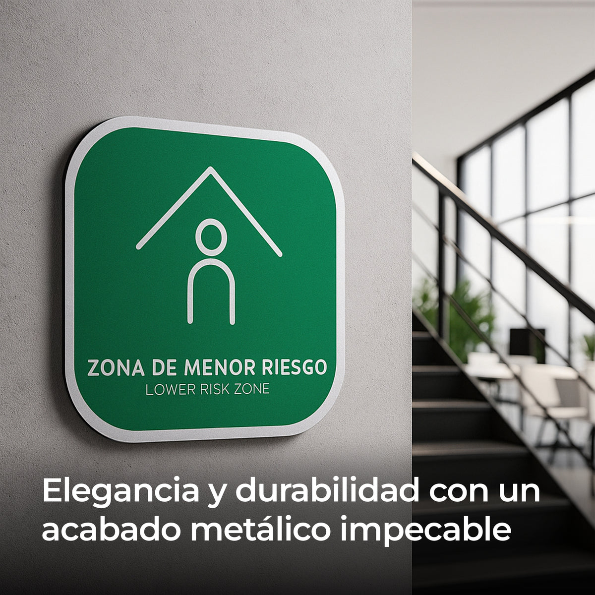 Señalética Zona Segura Alulux